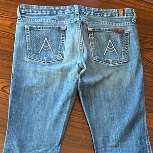 Bootcut "A" pocket jeans